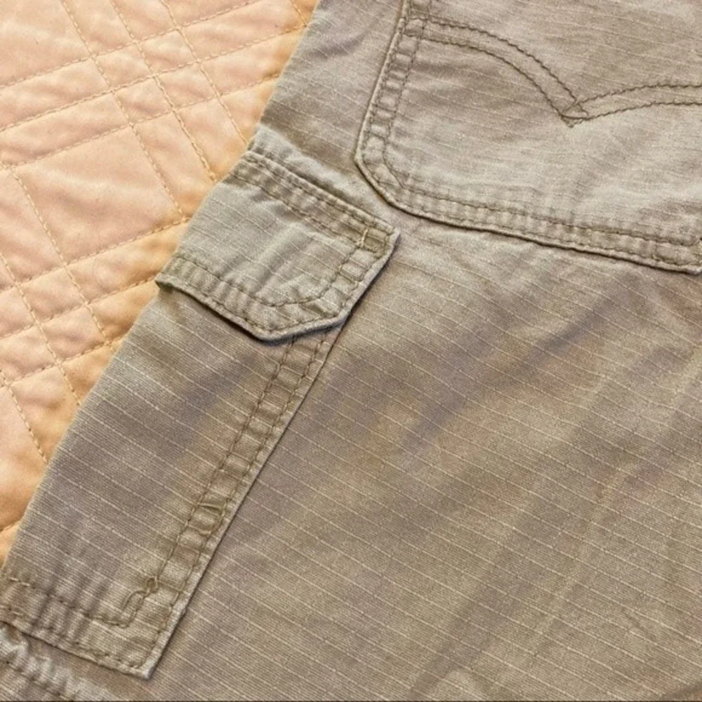 LEVI STRAUSS Beige Khaki Cargo Shorts Tan Boys 6 Regular
